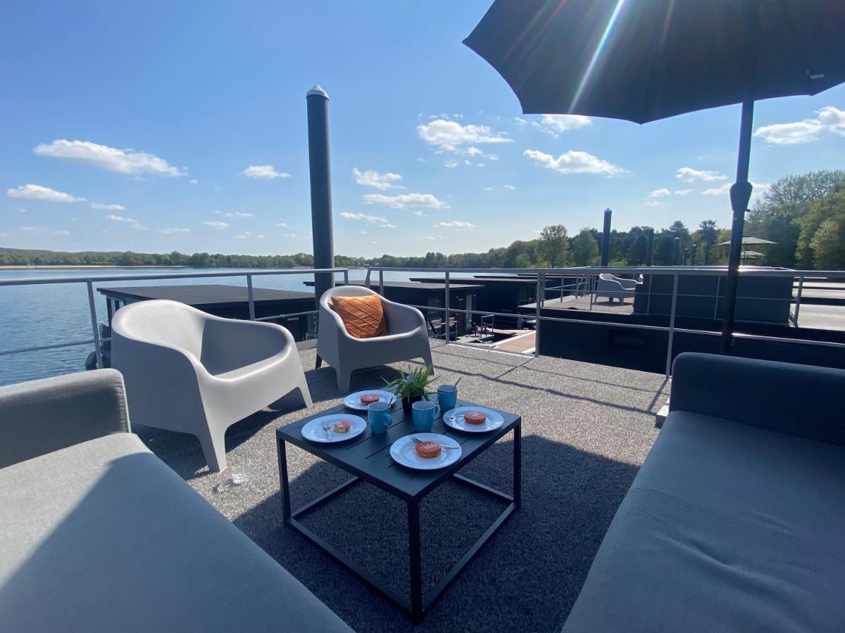 Houseboats Mookerplas Met Dakterras Middelaar Exteriör bild